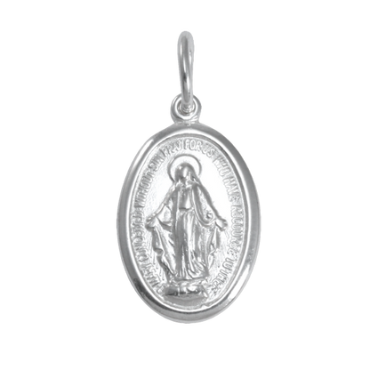 Sterling Silver Miraculous Medal - Polished or Matt