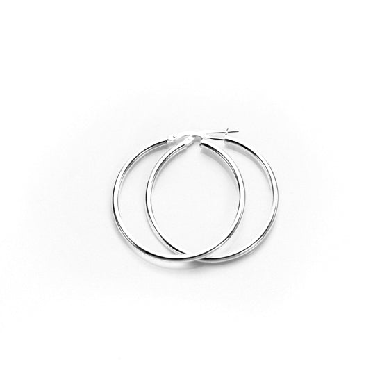 Sterling Silver 2mm Hoop Earrings