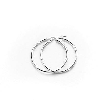 Sterling Silver 2mm Hoop Earrings