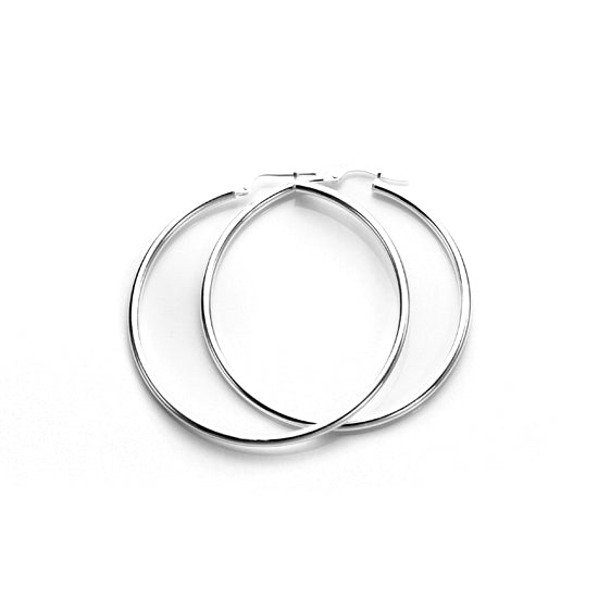 Sterling Silver 2mm Hoop Earrings