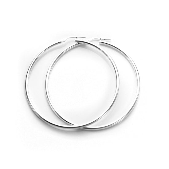 Sterling Silver 2mm Hoop Earrings