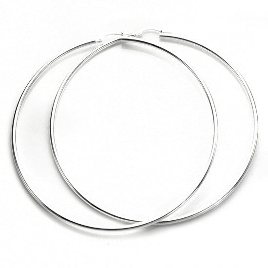Sterling Silver 2mm Hoop Earrings