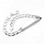 Sterling Silver Gents ID Plate Bracelet