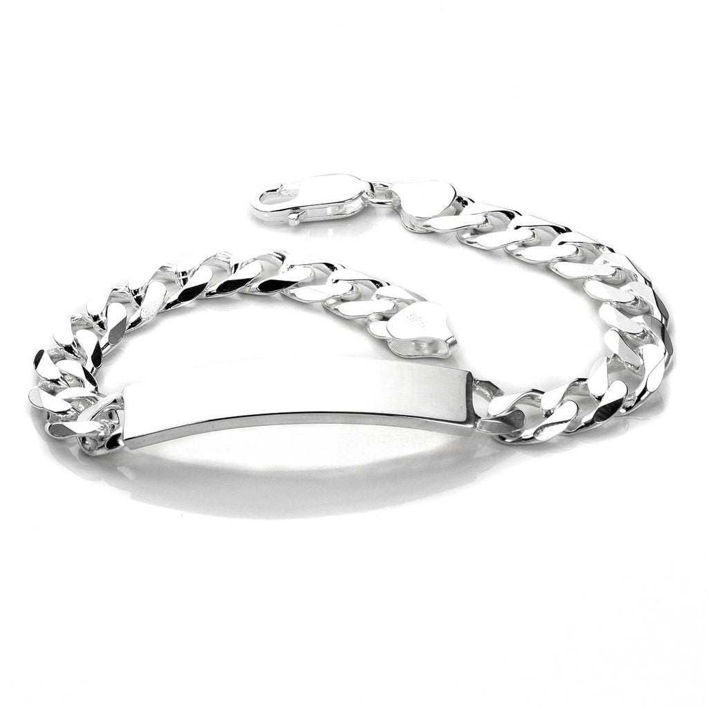 Sterling Silver Gents ID Plate Bracelet