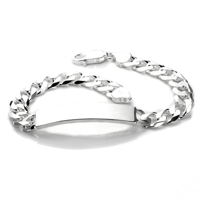 Sterling Silver Gents ID Plate Bracelet