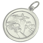 9ct White Gold St Christopher Pendant