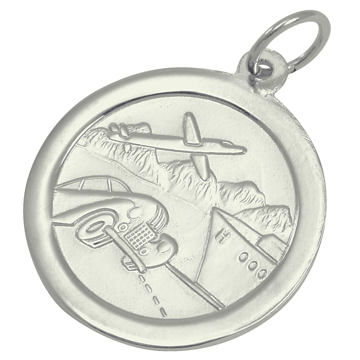 9ct White Gold St Christopher Pendant