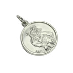 9ct White Gold St Christopher Pendant