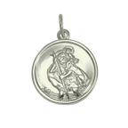 9ct White Gold St Christopher Pendant