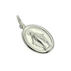 9ct White Gold Miraculous Medal