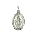 9ct White Gold St Mary Pendant
