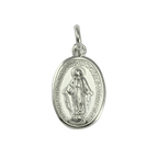 9ct White Gold St Mary Pendant
