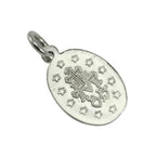9ct White Gold St Mary Pendant