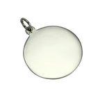 9ct White Gold St Christopher Pendant with Plain Back