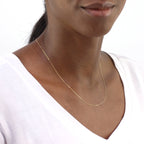 9ct Gold Diamond Cut Curb Chain Necklace