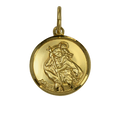 9ct Gold St Christopher Pendant