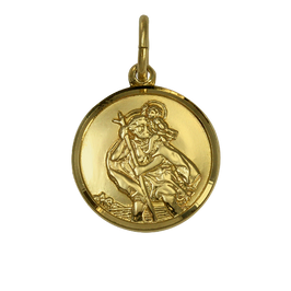 9ct Gold St Christopher Pendant