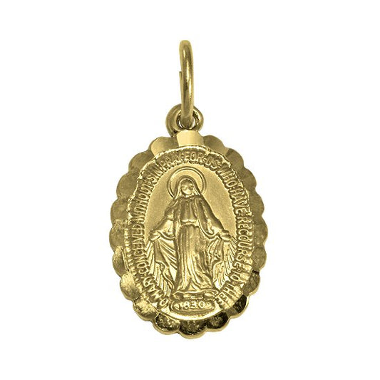 9ct Gold Miraculous Medal - jewellerybox