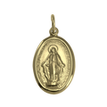 Gold Miraculous Medal - Polished or Matt