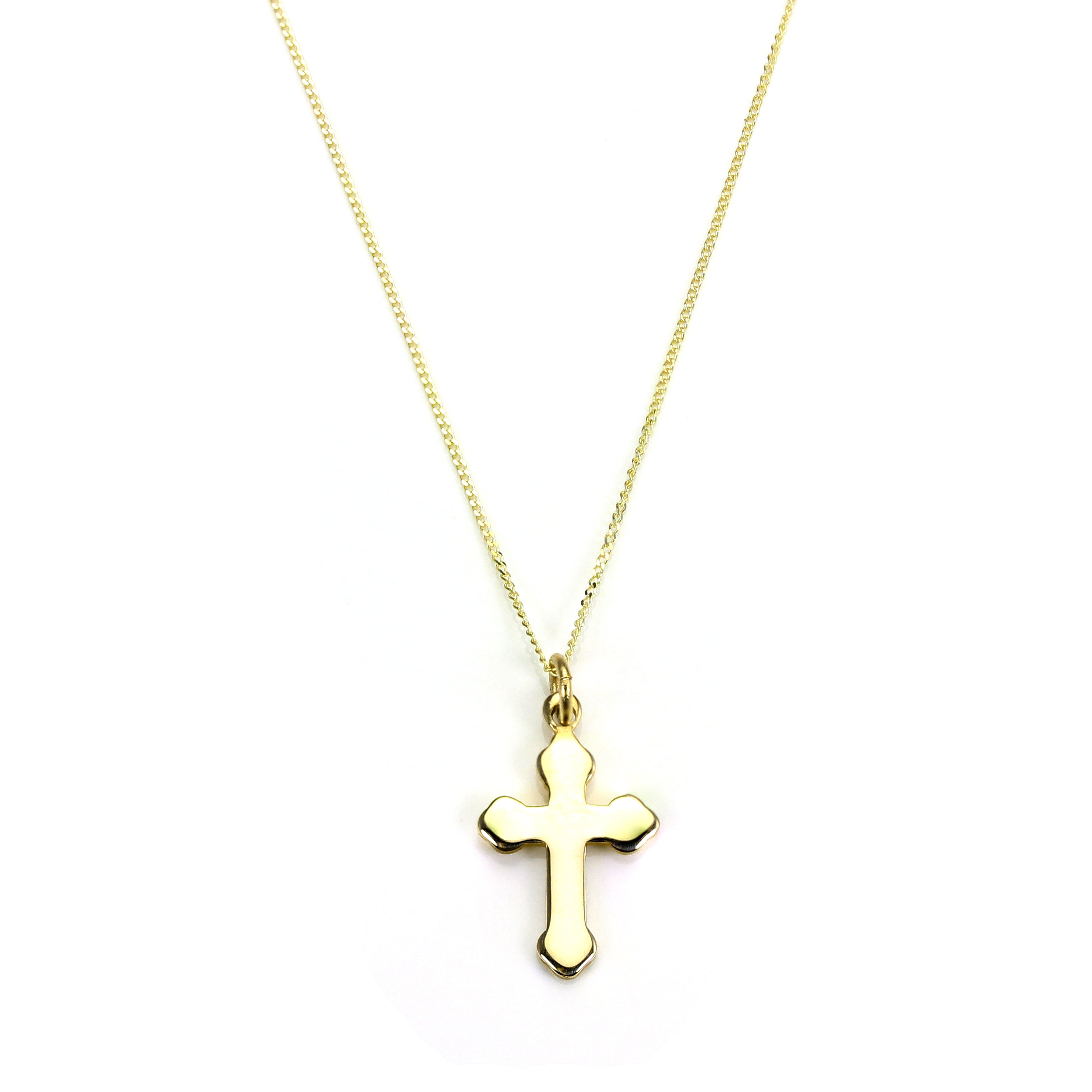 9ct Gold Gothic Cross Pendant