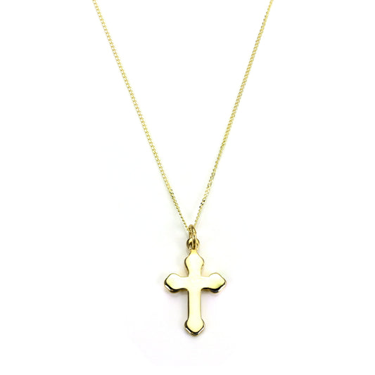 9ct Gold Gothic Cross Pendant