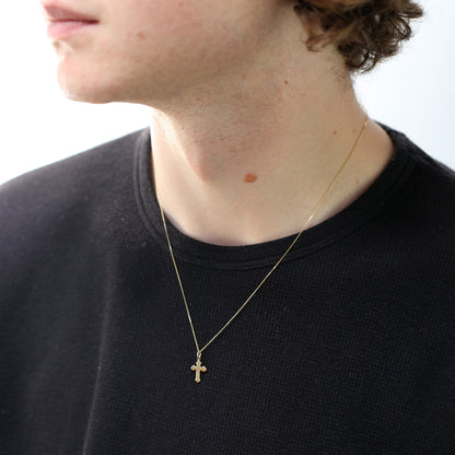 9ct Gold Gothic Cross Pendant