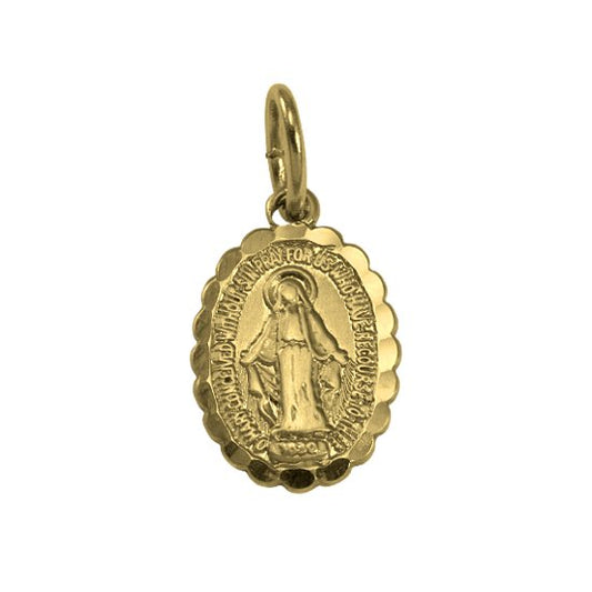 9ct Gold St Mary Pendant - jewellerybox