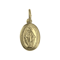 Gold St Mary Pendant - Polished or Matt