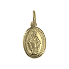 Gold St Mary Pendant - Polished or Matt