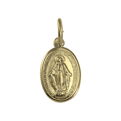 Gold St Mary Pendant - Polished or Matt