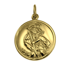 9ct Gold St Christopher Pendant