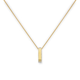 9ct Gold Karma Circle Pendant Necklace 16 - 20 Inches