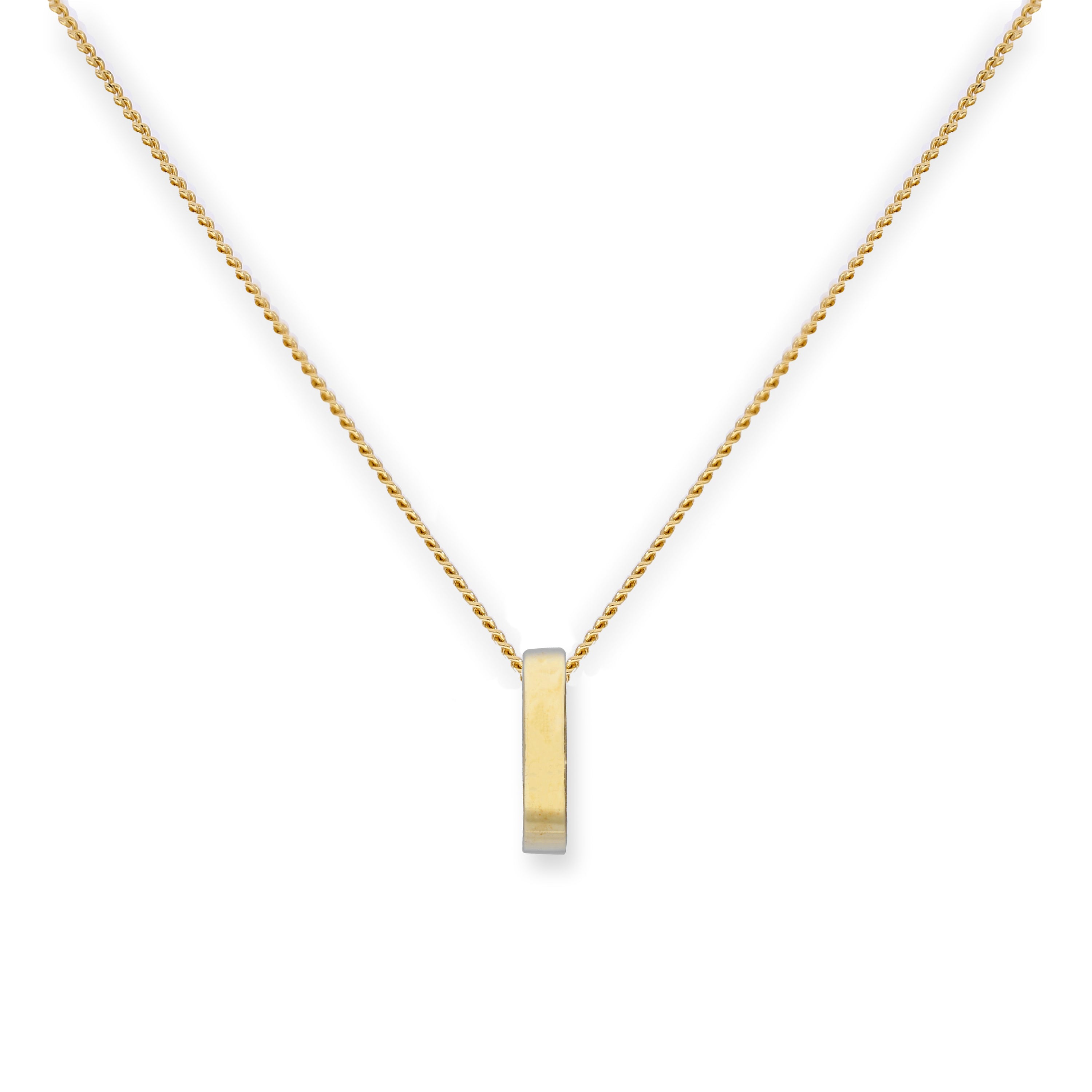 9ct Gold Karma Circle Pendant Necklace 16 - 20 Inches