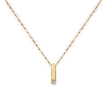 9ct Gold Karma Circle Pendant Necklace 16 - 20 Inches