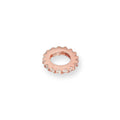 9ct Rose Gold & Clear CZ Crystal Wheel Charm