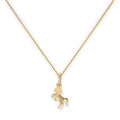 9ct Gold Prancing Horse Pendant Necklace 16 - 20 Inches