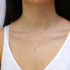 9ct Gold & Clear CZ Crystal Shining Star Pendant Necklace