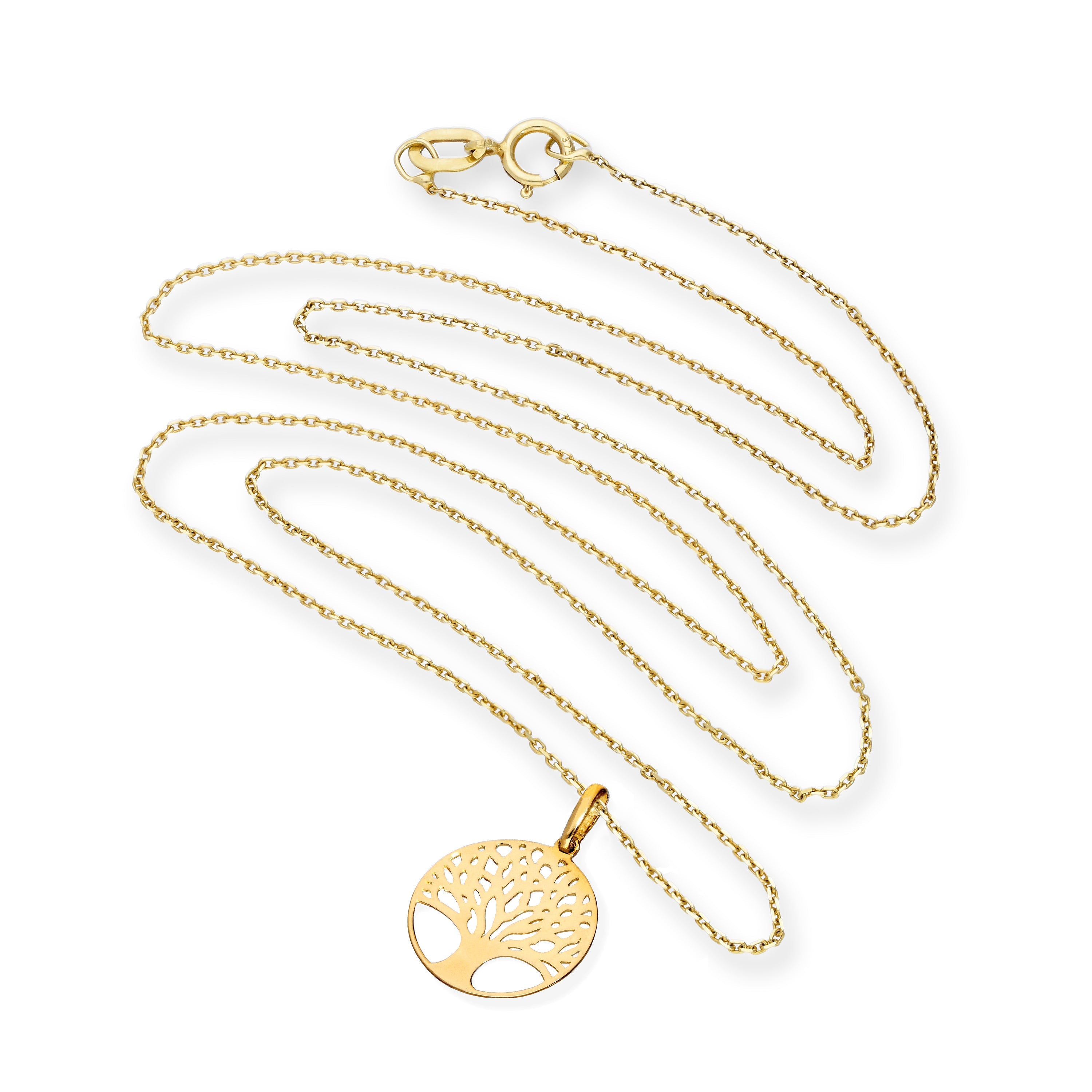 9ct Gold Tree of Life Pendant Necklace