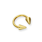 9ct Gold Double Arrow Head Nose Ring