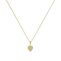 9ct Gold Small Engravable Heart Pendant Necklace 16 - 20 Inches