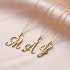9ct Gold Fancy Calligraphy Script Letter Y Pendant Necklace 16 - 20 Inches