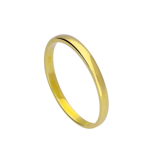 9ct Gold 2mm Wedding Band Ring Size I - U