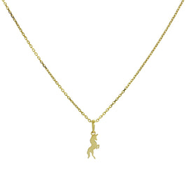 9ct Gold Unicorn Pendant Necklace 16 - 20 Inches