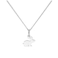 Sterling Silver Hare Pendant on 16+2 Inches Diamond Cut Chain