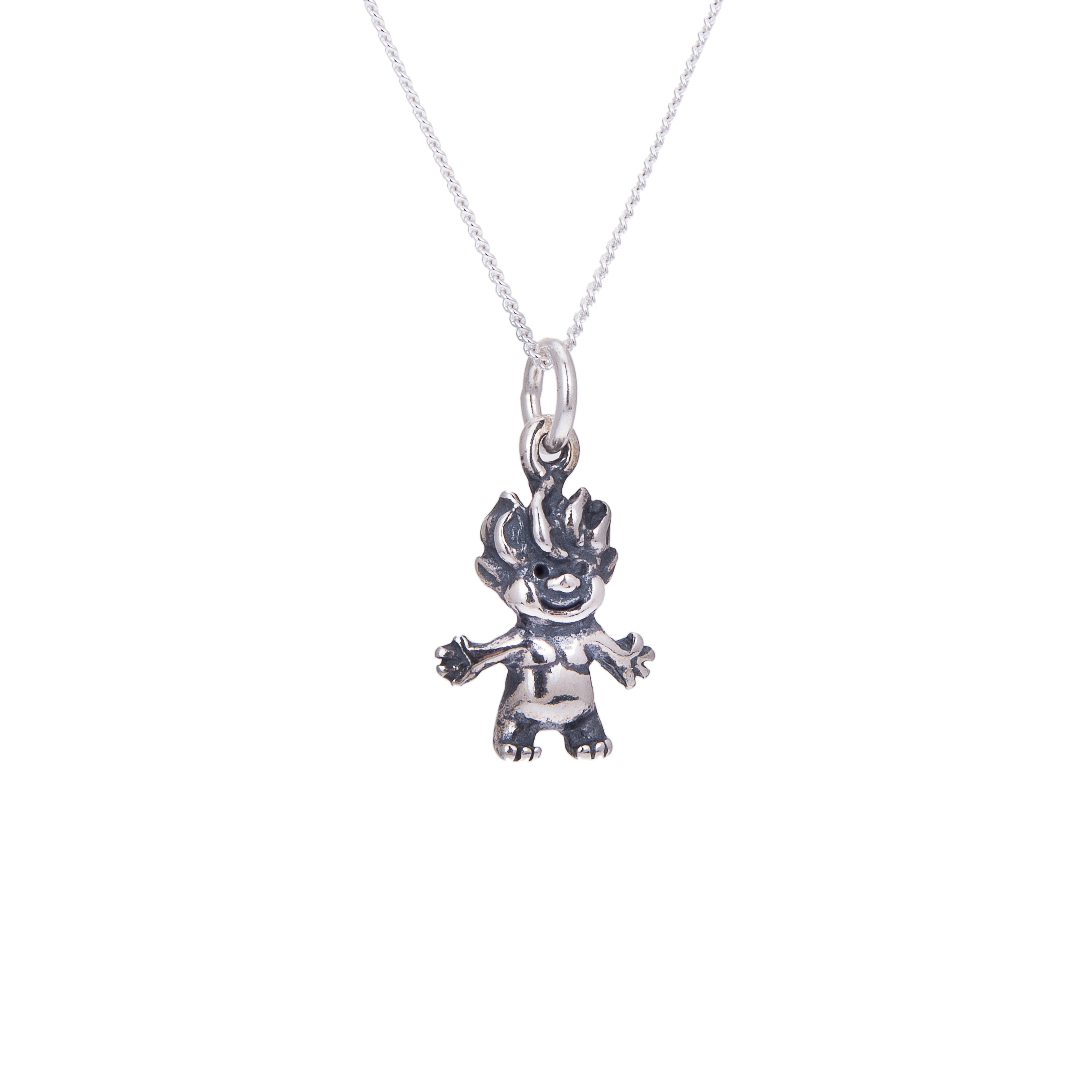 Sterling Silver Troll Necklace | jewellerybox