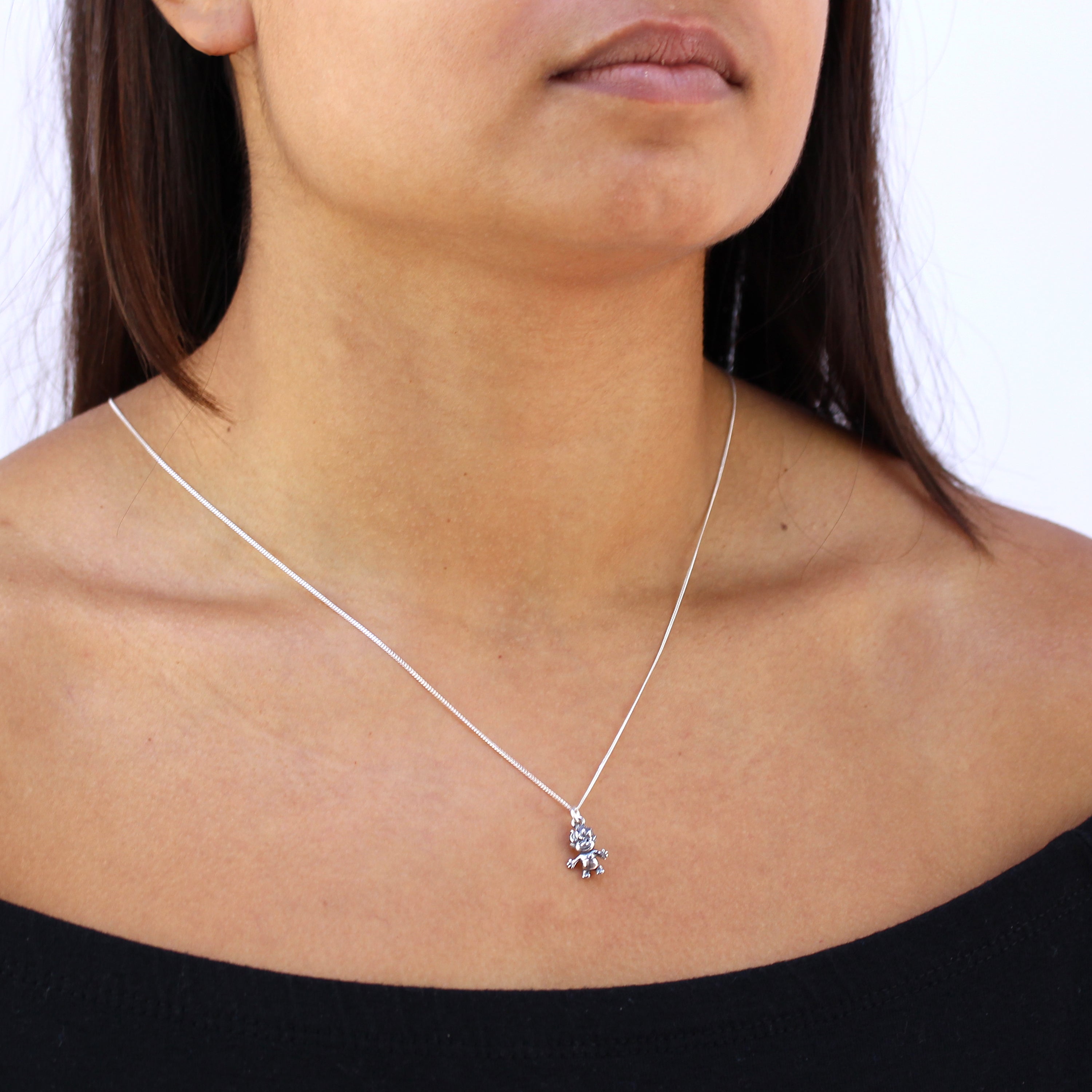 Sterling Silver Troll Necklace