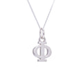 Sterling Silver Phi Greek Alphabet Necklace