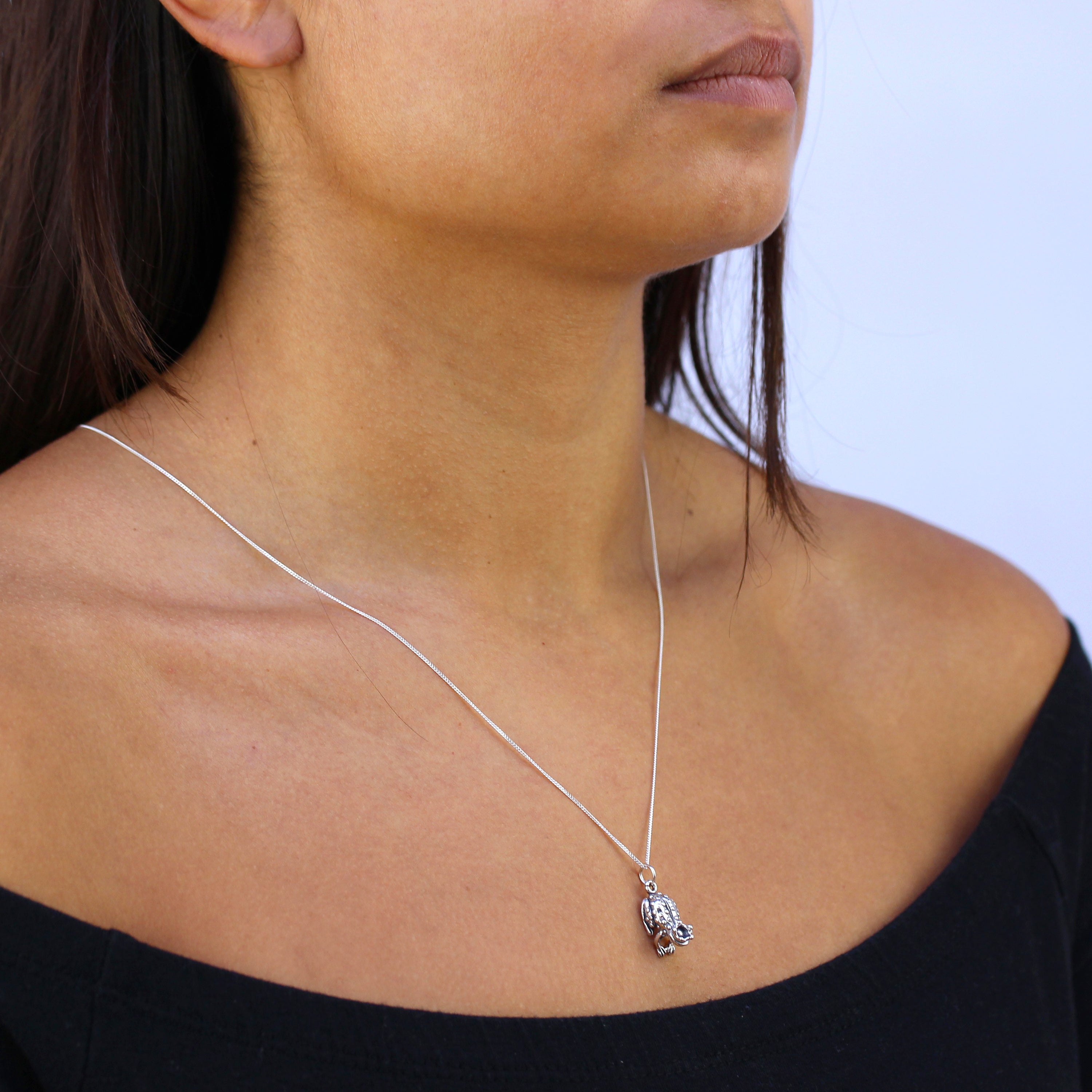 Sterling Silver Frog Prince Necklace