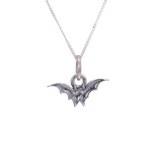 Sterling Silver Tiny Bat Necklace