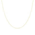 9ct Yellow Gold Hammered Trace Chain 16 - 24 Inches